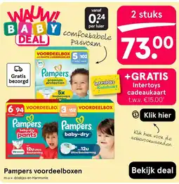 Etos Pampers voordeelboxen aanbieding