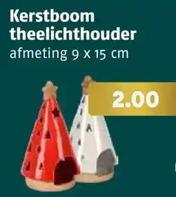 Poiesz Kerstboom theelichthouder aanbieding