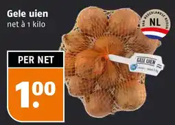 Poiesz Gele uien aanbieding