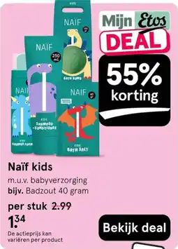 Etos Naïf kids aanbieding
