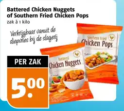 Poiesz Battered Chicken Nuggets of Southern Fried Chicken Pops aanbieding