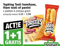 Poiesz Topking Tosti ham/kaas, Vlam tosti of panini aanbieding