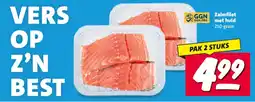 Nettorama Zalmfilet met huid aanbieding