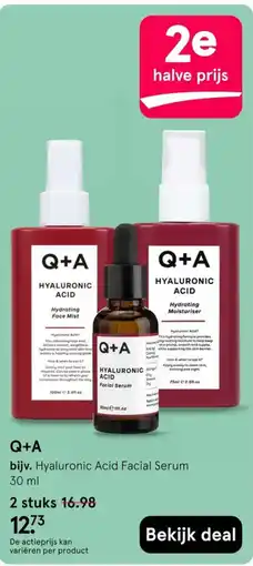 Etos Q+A Hyaluronic Acid Facial Serum aanbieding