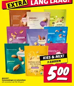 Nettorama gwoon notenmelanges en notenmixen aanbieding
