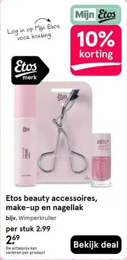 Etos Etos beauty accessoires, make-up en nagellak aanbieding