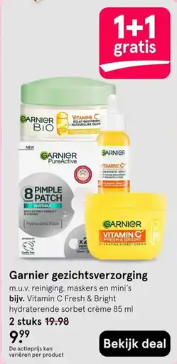 Etos Garnier gezichtsverzorging aanbieding