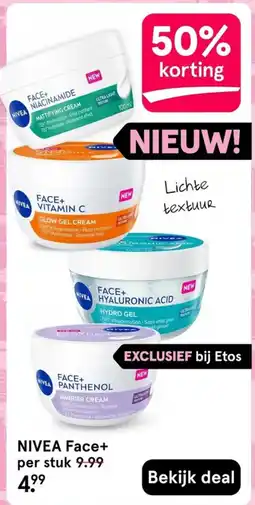 Etos NIVEA Face+ aanbieding