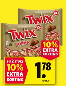 Nettorama Twix minis aanbieding