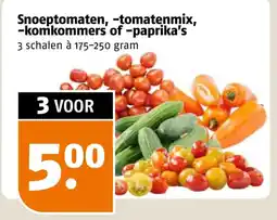 Poiesz Snoeptomaten, -tomatenmix, -komkommers of -paprika's aanbieding