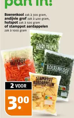 Poiesz Boerenkool, andijvie grof, hutspot of stamppot aardappelen aanbieding
