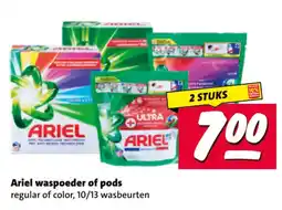 Nettorama Ariel waspoeder of pods aanbieding