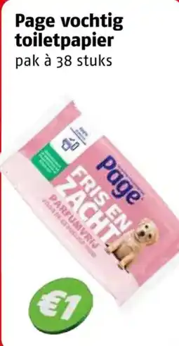 Poiesz Page vochtig toilet papier aanbieding
