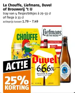 Poiesz La Chouffe, Liefmans, Duvel of Brouwerij 't IJ aanbieding