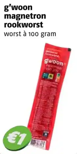 Poiesz g'woon magnetron rookworst aanbieding