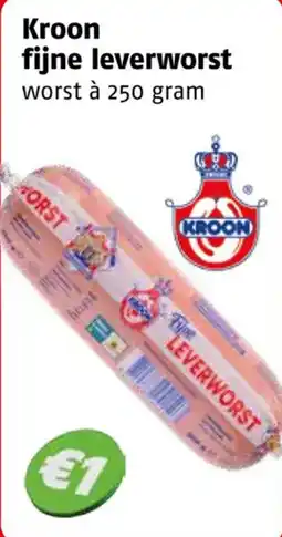 Poiesz Kroon fijne leverworst aanbieding