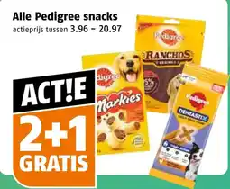 Poiesz Alle Pedigree snacks aanbieding