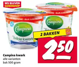 Nettorama Campina kwark aanbieding