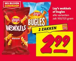 Nettorama Lay's wokkels of bugles aanbieding