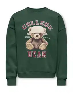 Wehkamp KIDS ONLY GIRL sweater donkergroen aanbieding