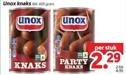 Dekamarkt Unox knaks aanbieding