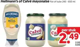 Dekamarkt Hellmann's of Calvé mayonaise aanbieding