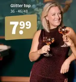 Wibra Glitter top aanbieding