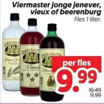 Dekamarkt Viermaster jonge jenever, vieux of beerenburg aanbieding