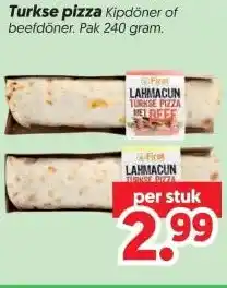 Dekamarkt Turkse pizza aanbieding