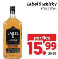 Dekamarkt Label 5 whisky aanbieding