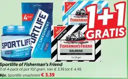 Dekamarkt Sportlife of Fisherman's Friend aanbieding