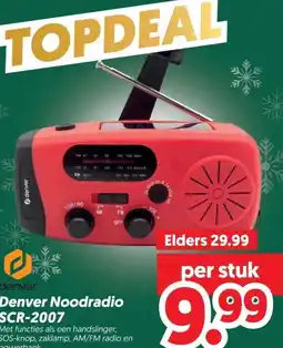 Dekamarkt Denver Noodradio SCR-2007 aanbieding