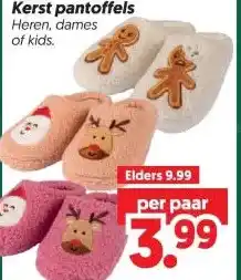 Dekamarkt Kerst pantoffels aanbieding
