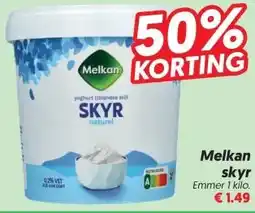 Dekamarkt Melkan skyr aanbieding