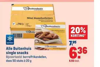 Makro Alle buitenhuis single snacks aanbieding