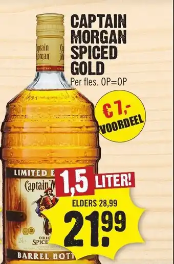 Dirk Captain morgan spiced gold aanbieding