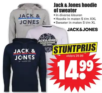 Dirk Jack & jones hoodie of sweater aanbieding