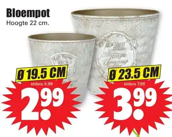 Dirk Bloempot aanbieding