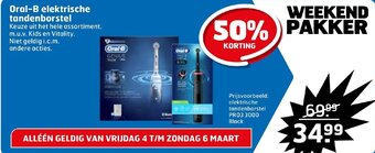 Trekpleister Oral-b elektrische tandenborstel aanbieding