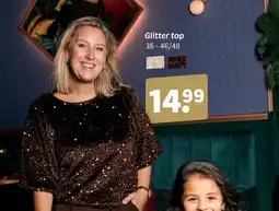 Wibra Glitter top aanbieding