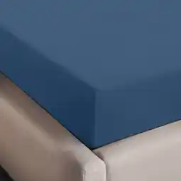 Wehkamp NOUS Kids katoenen kinderhoeslaken 150x70 cm - blauw aanbieding