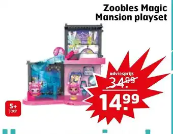 Trekpleister Zoobles magic mansion playset aanbieding