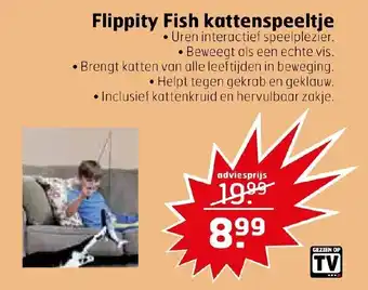 Trekpleister Flippity fish kattenspeeltje aanbieding