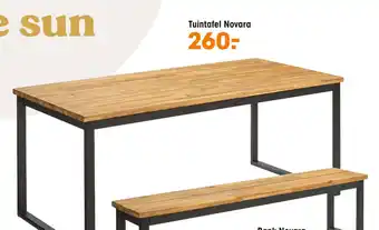 Kwantum Tuintafel novara aanbieding