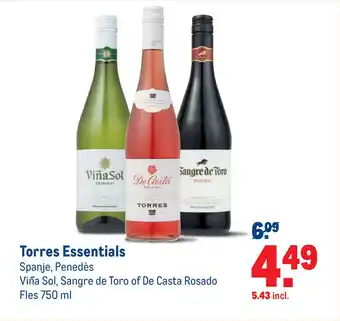 Makro Torres essentials 750 ml aanbieding