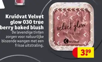 Kruidvat Velvet glow 030 true berry baked blush aanbieding