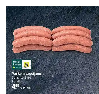 Makro Varkenssaucijzen aanbieding