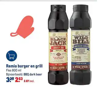 Makro Remia burger en grill aanbieding