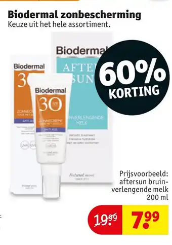 Kruidvat Biodermal zonbescherming aanbieding