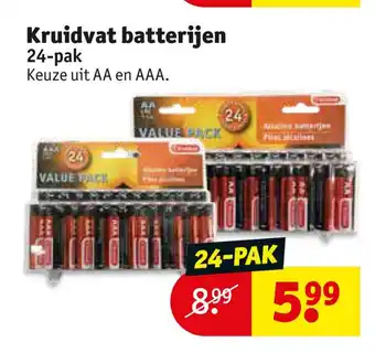 Kruidvat Batterijen 24-pak aanbieding